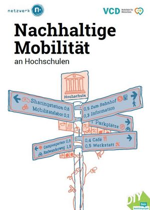 Broschürencover "Nachhaltige Mobilität an Hochschulen"